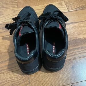 Mens Black Prada Shoes, Size 10